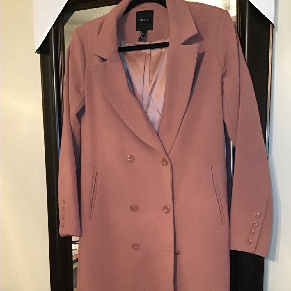 Long Blush Peacoat